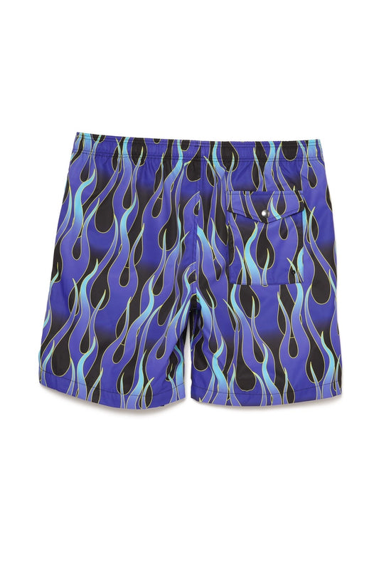 MAYO × SALOOM Fire Patterned Sauna Pants BLUE
